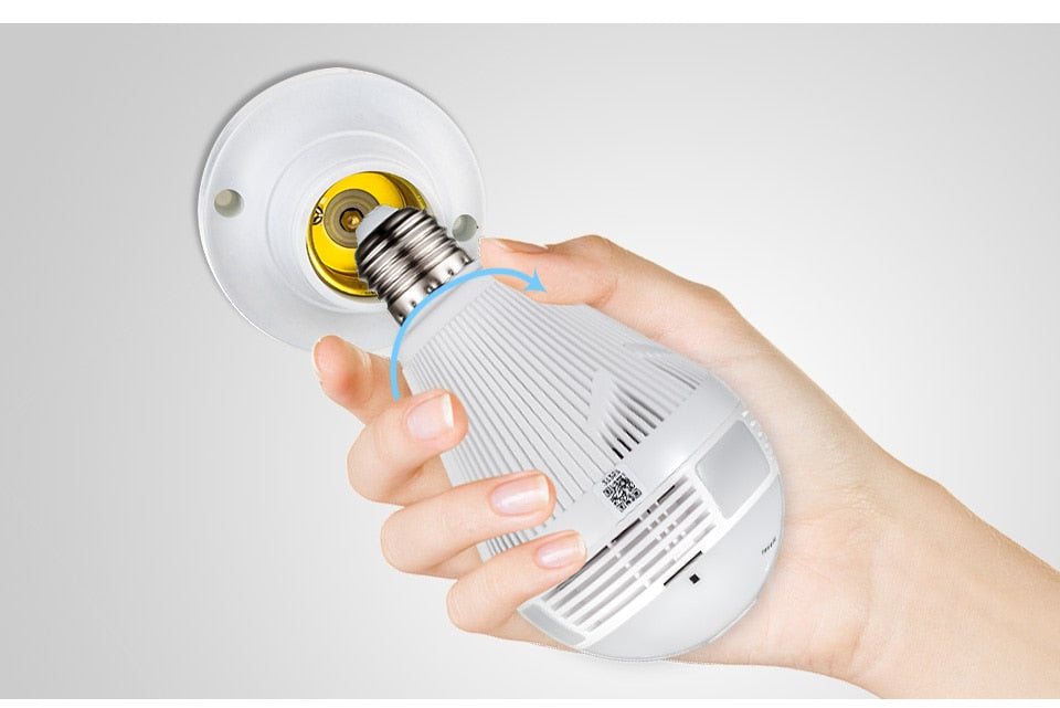 Fisheye Bulb LED Camera