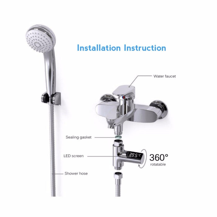 LED Shower Thermometer