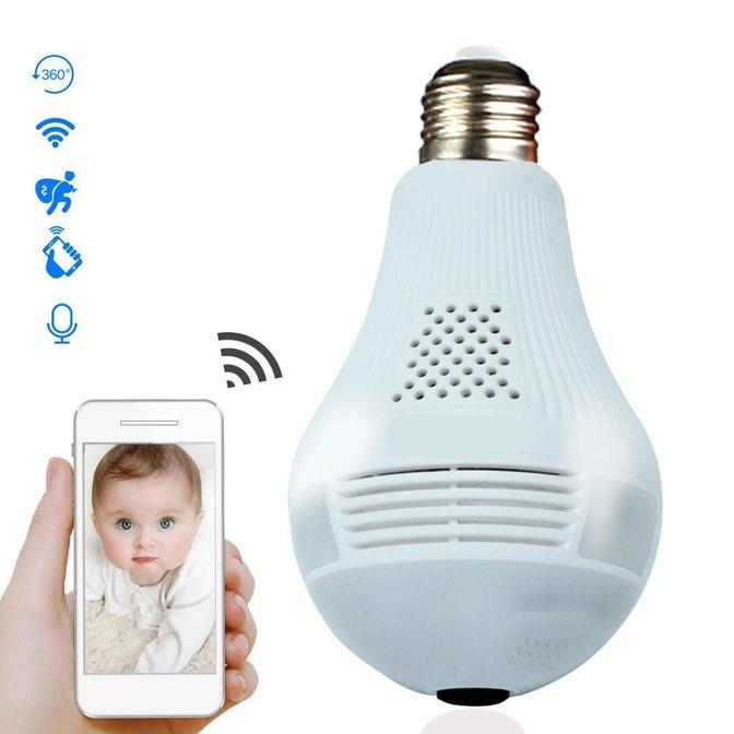 Fisheye Bulb LED Camera